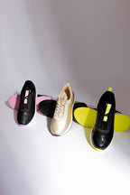 Neon/Black Sequin Sneaker