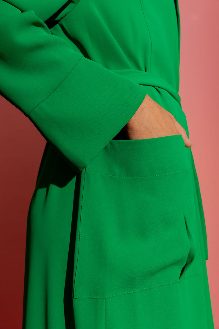 Green Euro Trench Coat
