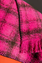 Pink Check Blanket Scarf Pink Check