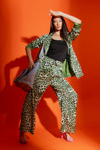 Green Animal Summer Blazer