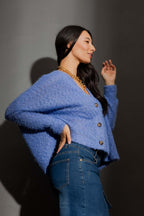 Cornflower Fluffy Wonder Cardigan