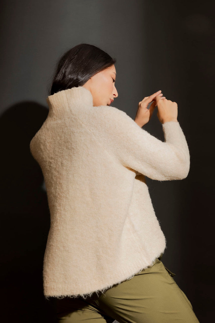 Oatmeal Knobbly Knit Jumper Oatmeal S