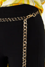 Black/gold Chain Belt S