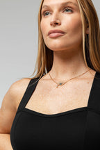 Green Gold Evil Eye Necklace