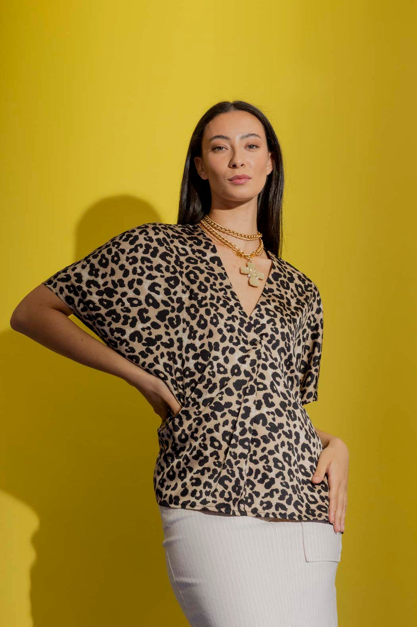 Leopard Bondi Top Animal