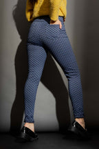 Denim Hearts High Waist Zip Pant
