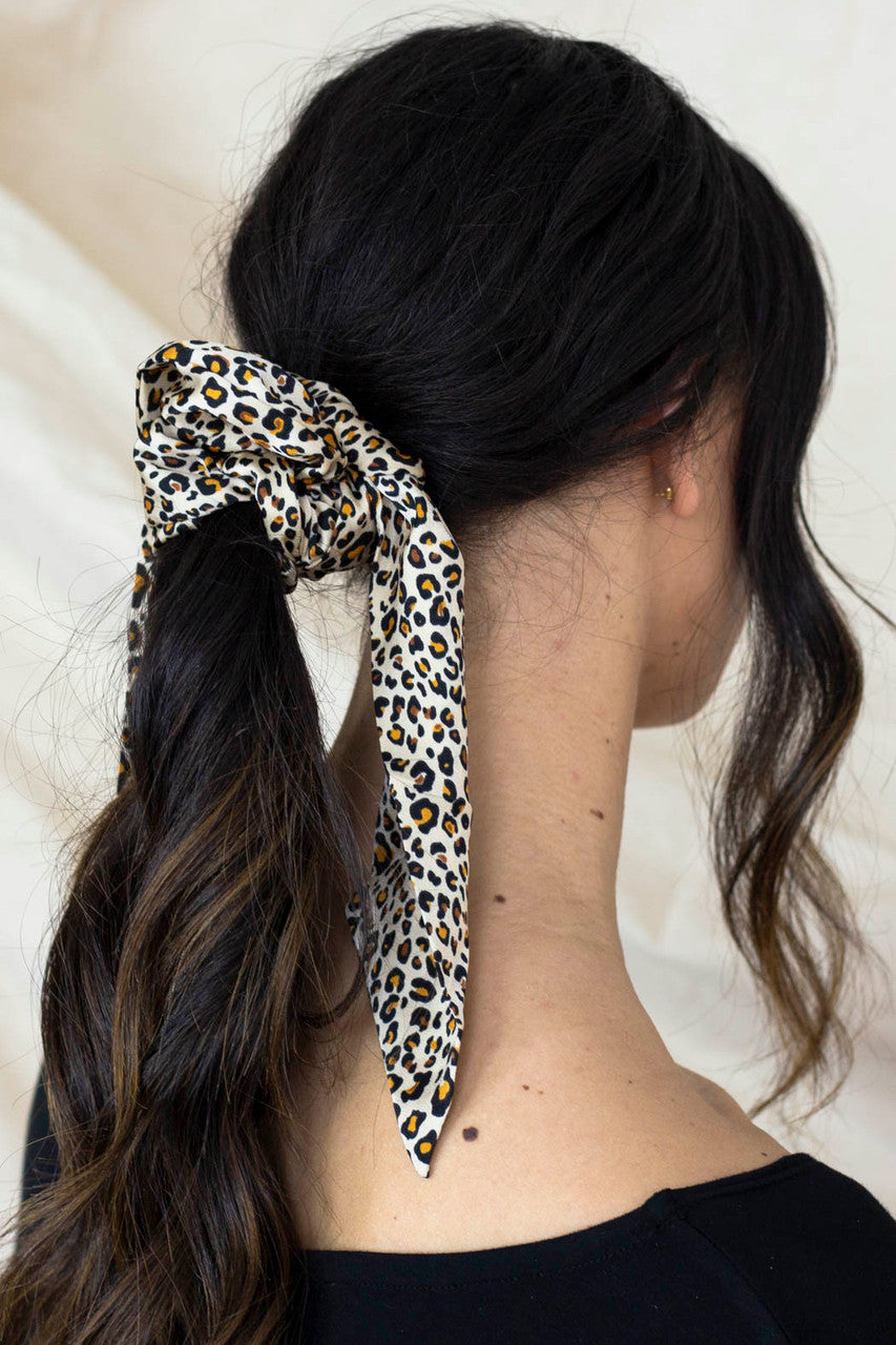 Leopard Print Scrunchie