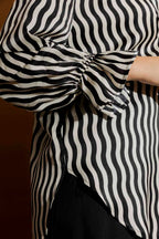 Black/White Stripe Femme Blogger Shirt
