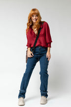 Mid Chambray Animal Cargo Jeans