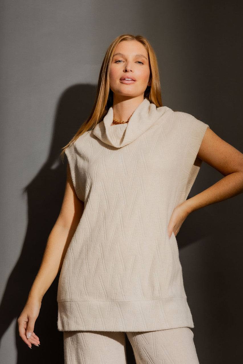 Oatmeal Cozy Cowl Vest