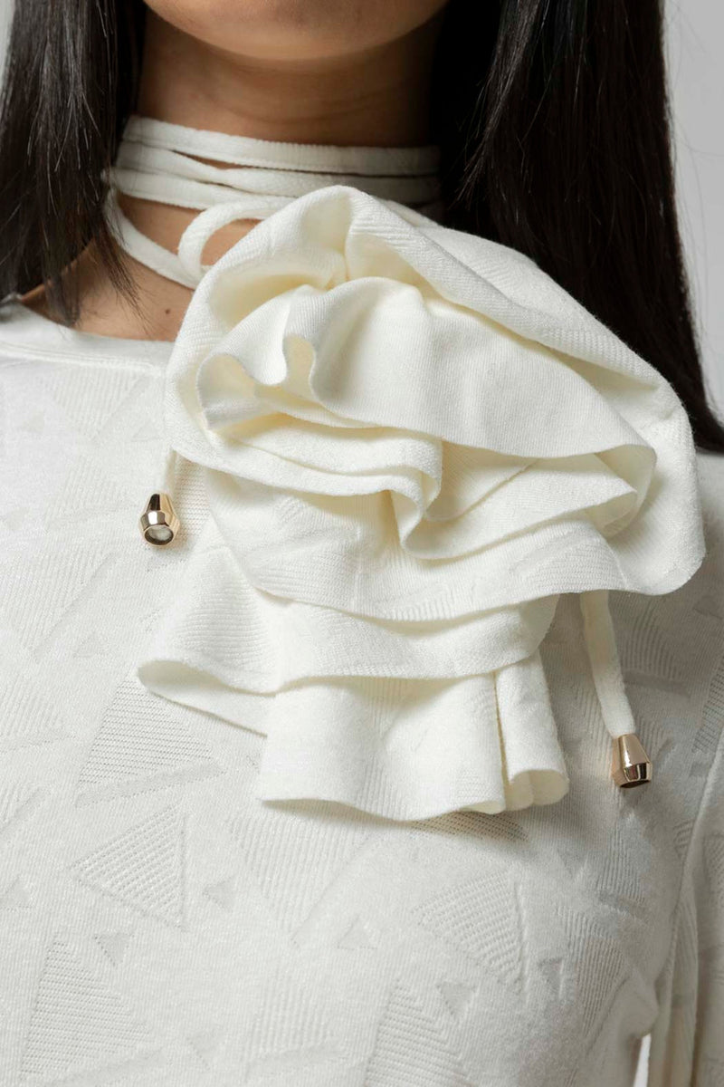 Ivory Rosette Belt