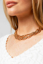 Gold G Style Chain Necklace S