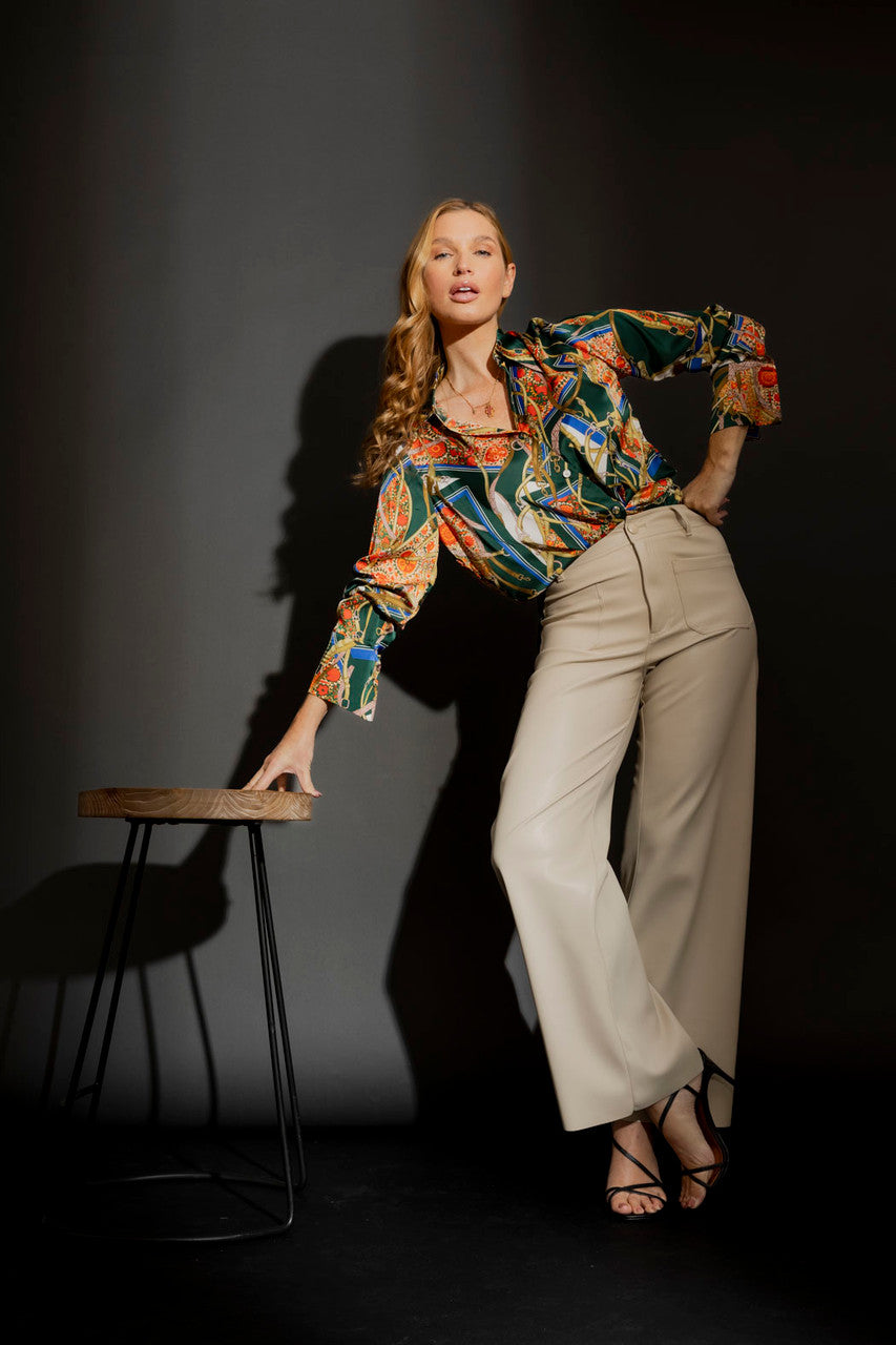 Forest Silky Zhoush Shirt