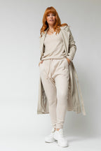 Ivory Sparkle V Neck Top