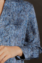 Blue Print Blogger Shirt Blue/Print