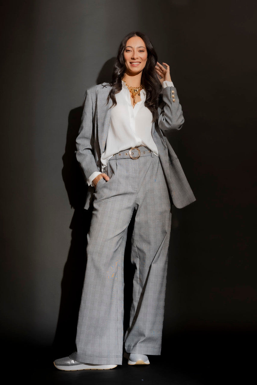 Grey Check Cleo Pant Grey Check