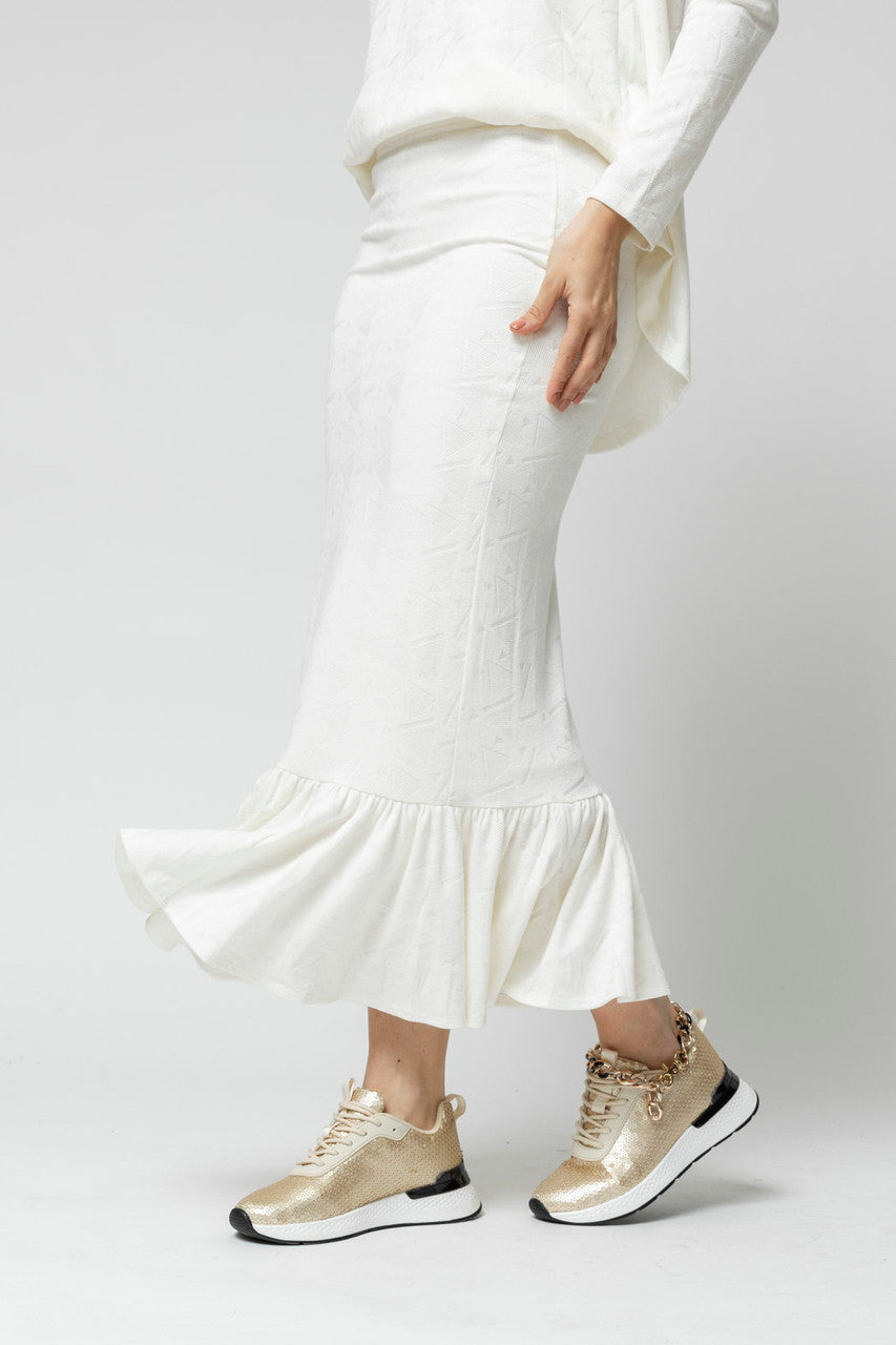 Ivory Frill Skirt