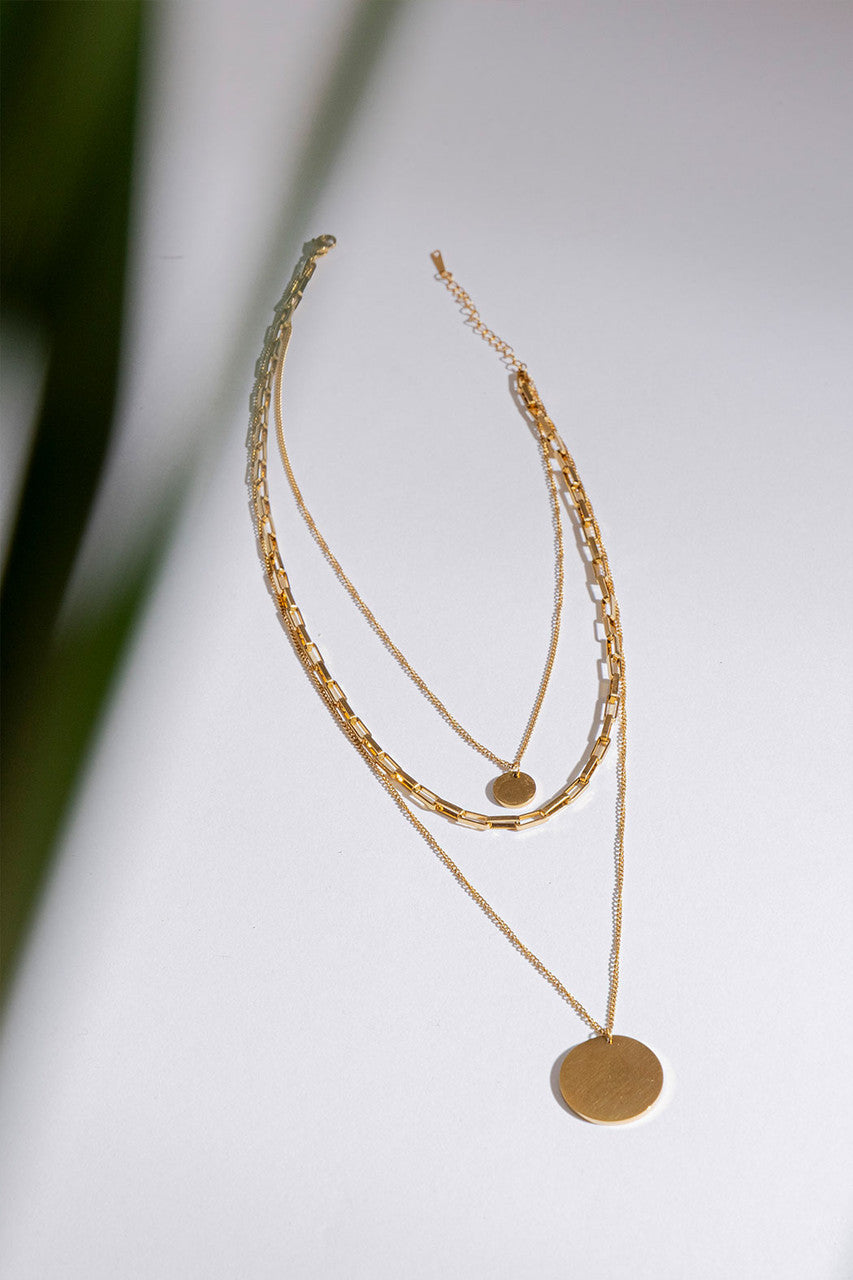 Gold Plated Icon Necklace