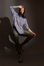 Navy / Pink Rose Jumper - FINAL SALE