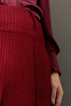 Red Check Pintuck Culotte Red Check