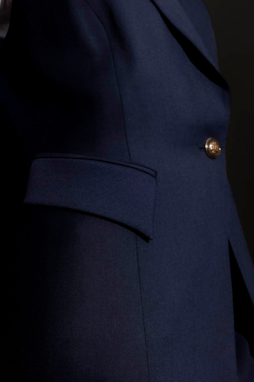 Navy Sorrento Single Breasted Vest