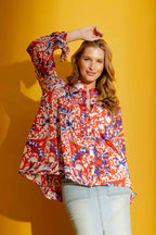 Red/Blue Quinn Shirt