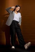 V Neck Crisp White Plain Tee