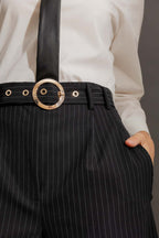 Black Stripe Cleo Pants Black Stripe