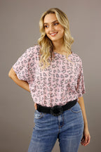Pink Animal Silky Slip-On Tee - SALE