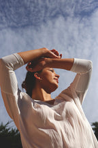 White Seta Combo Top - SALE