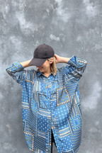 Blue Silky Blake Shirt - SALE