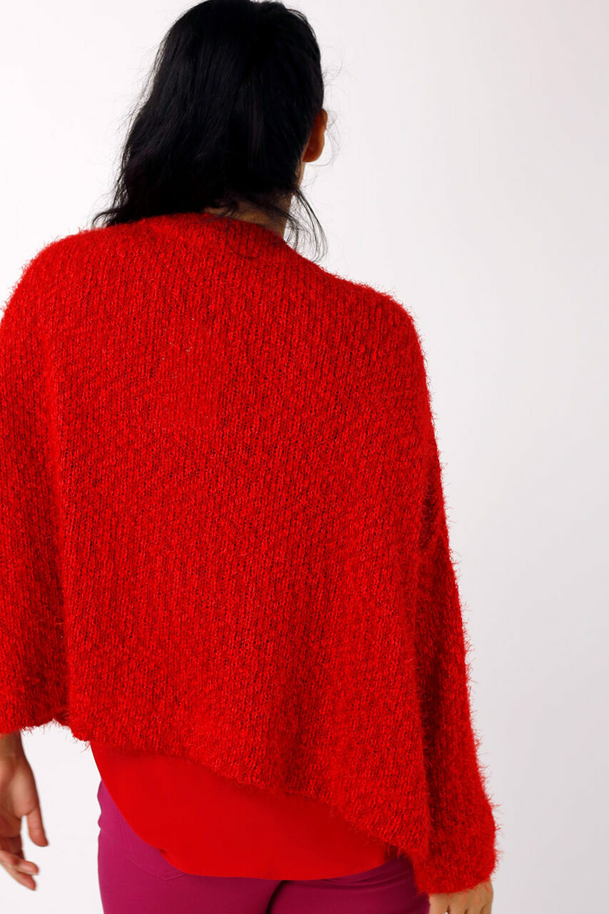 Red Wonder Crop Cardi - FINAL SALE