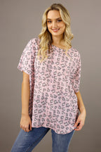 Pink Animal Silky Slip-On Tee - SALE
