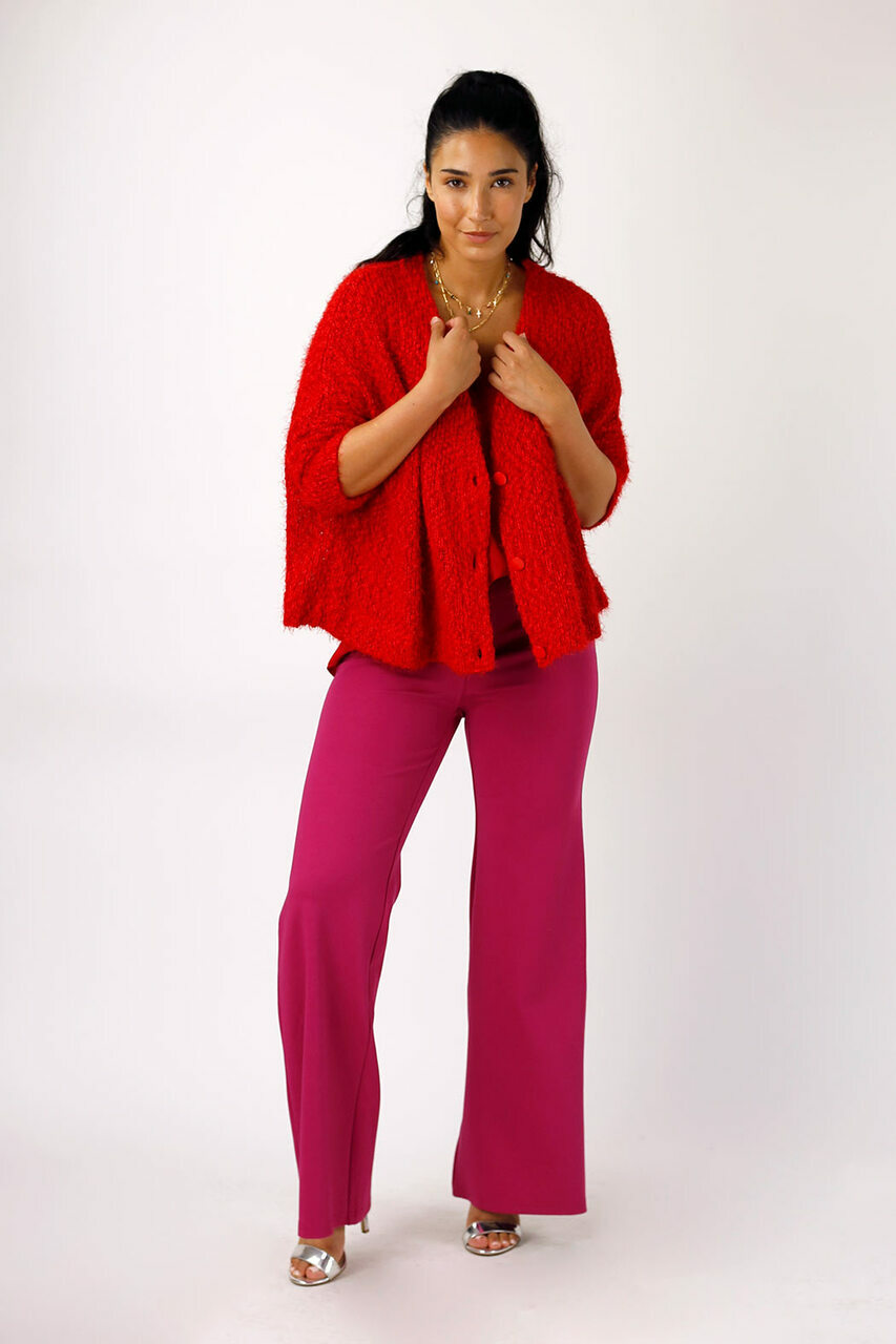 Red Wonder Crop Cardi - FINAL SALE