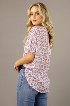 Pink Animal Silky Slip-On Tee - SALE
