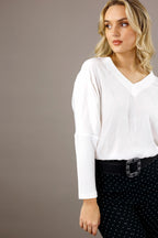 White Seta Combo Top - SALE