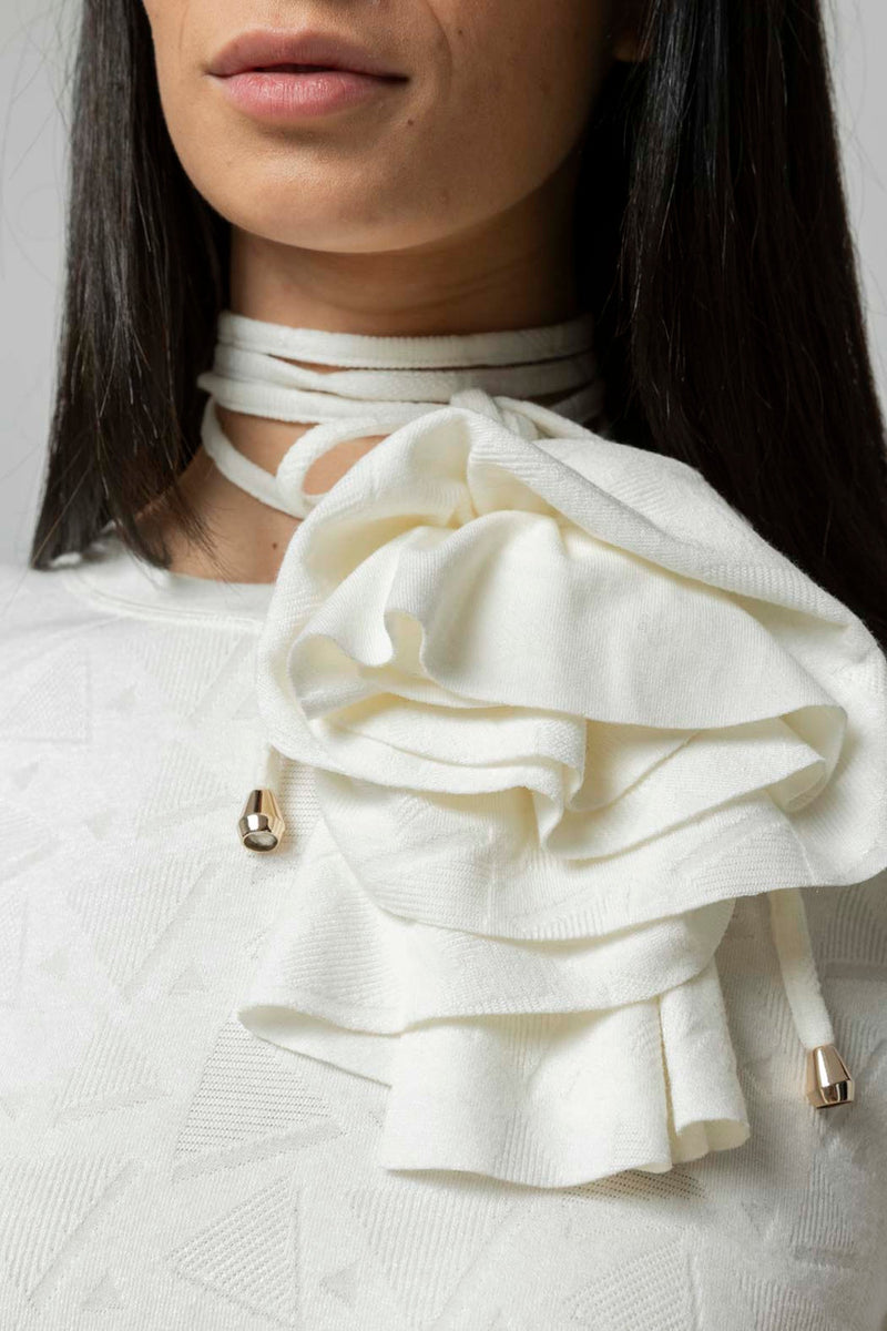 Ivory Rosette Belt