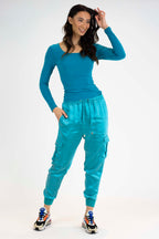 Aqua Superior Jersey Top - FINAL SALE