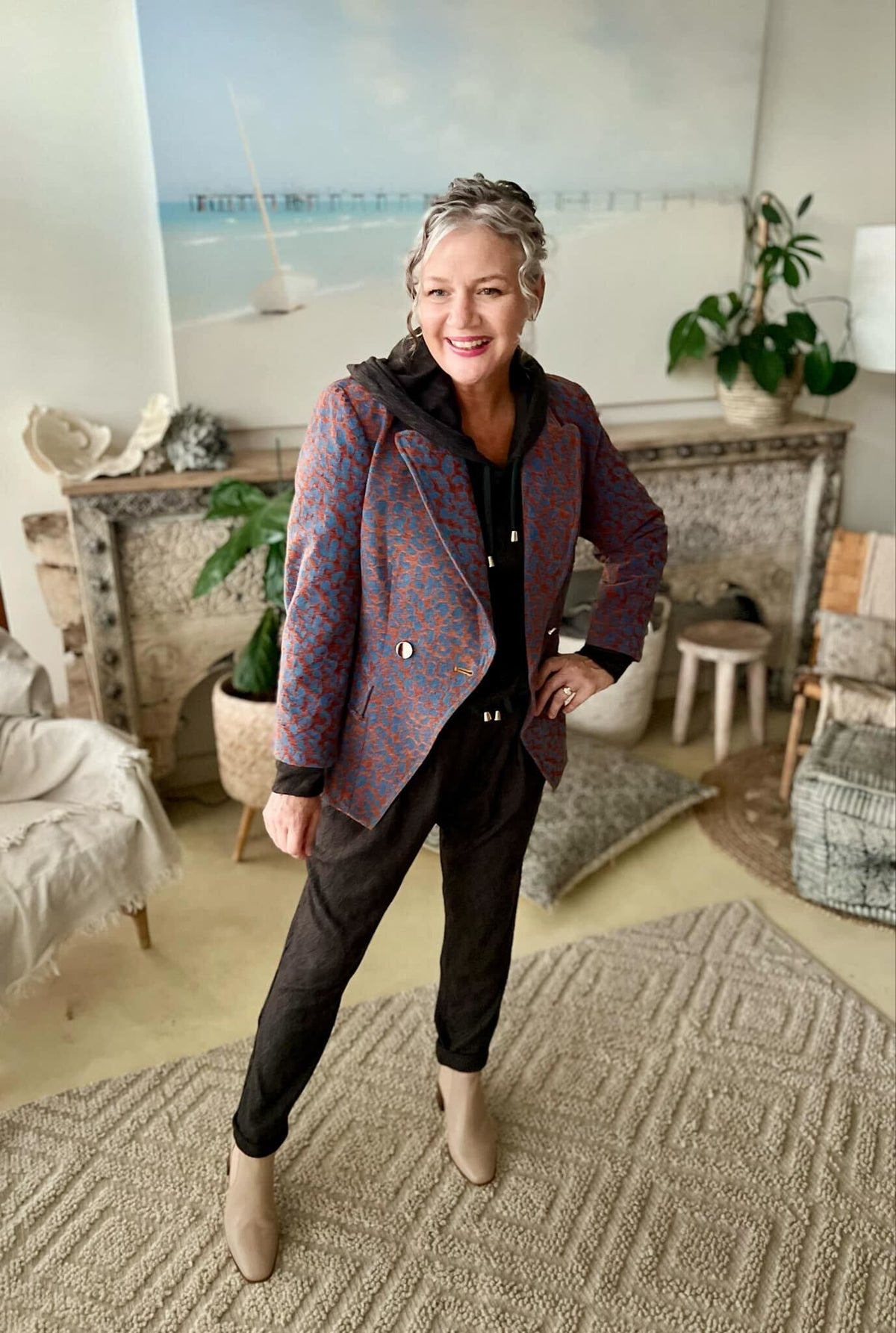 Rust Animal Denim Sisca Blazer Rust Animal