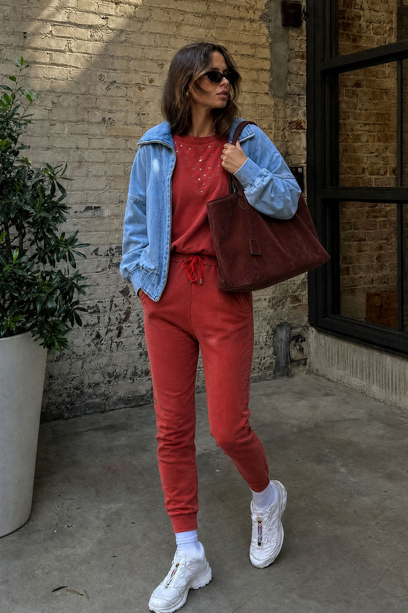 Red Rivet Lounge Pant