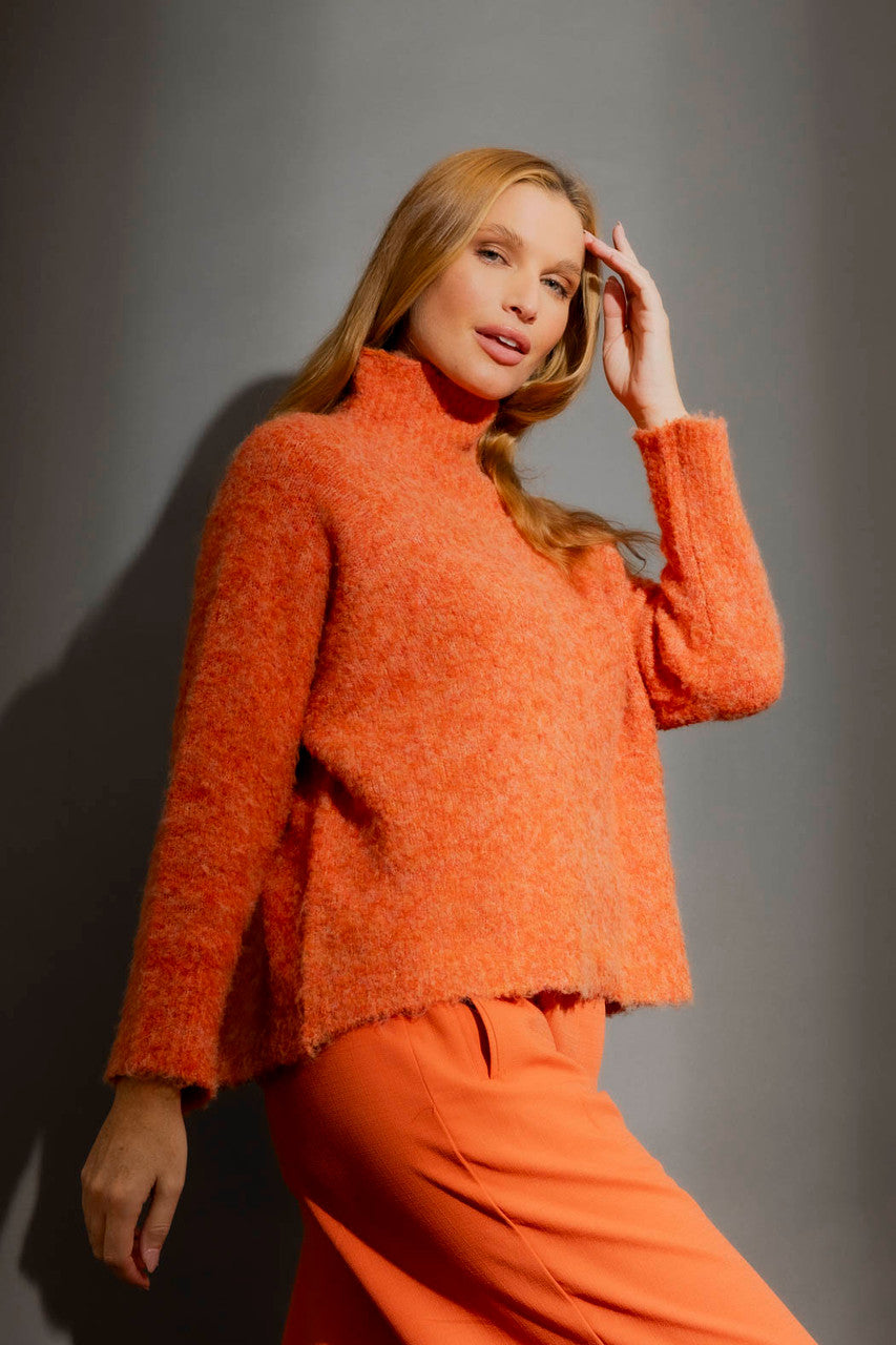 Orange Knobbly Knit Jumper Orange S