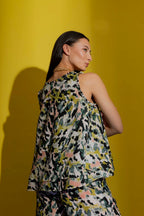 Chartreuse Camo Bell Cami Chartreuse Camo