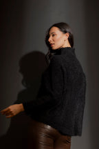 Black Knobbly Knit Jumper Black S