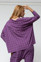 Purple Bamboo Slouch Top - Final Sale