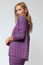 Purple Bamboo Slouch Top - Final Sale