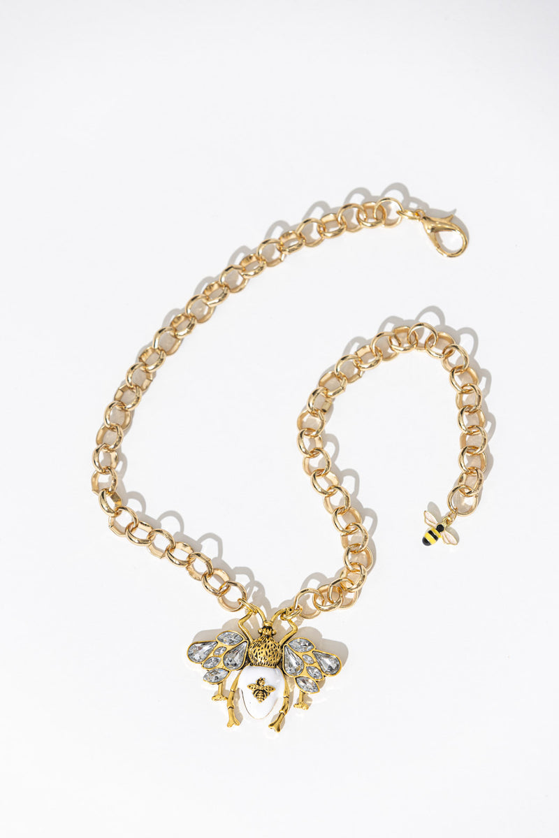 Gold Queen Bee Necklace