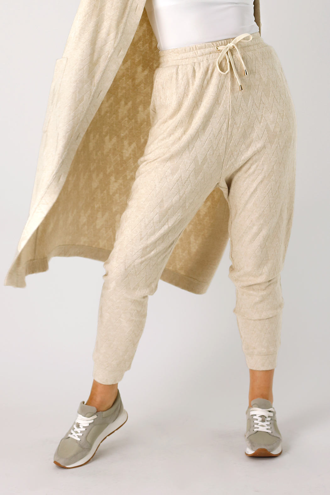 Oatmeal Cheveron Woolly Lounge Pant - FINAL SALE