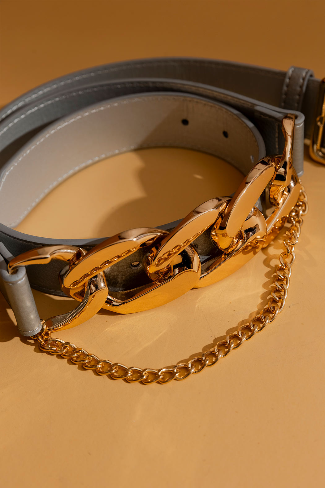 Silver Double Chain Belt Silver M/L