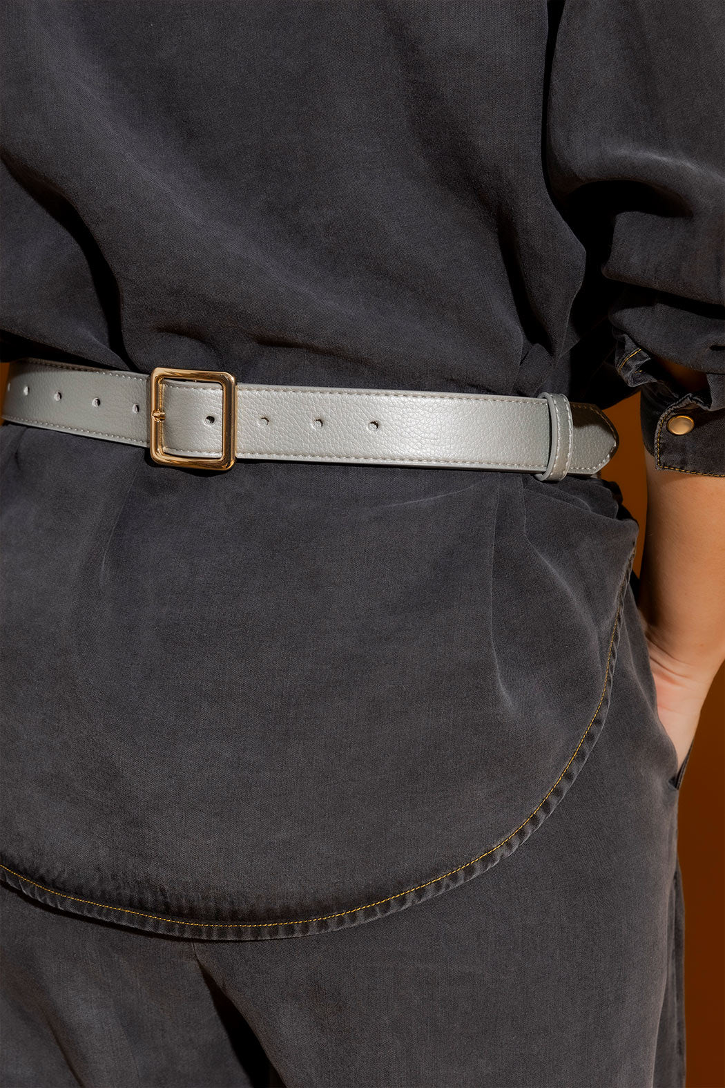 Silver Double Chain Belt Silver M/L