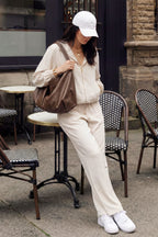 Beige Leisure Sport Jacket